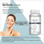 Thumbnail for Vokin Biotech Berberis Berberine 95% with Milk Thistle Vegetable Capsules, 90 Count
