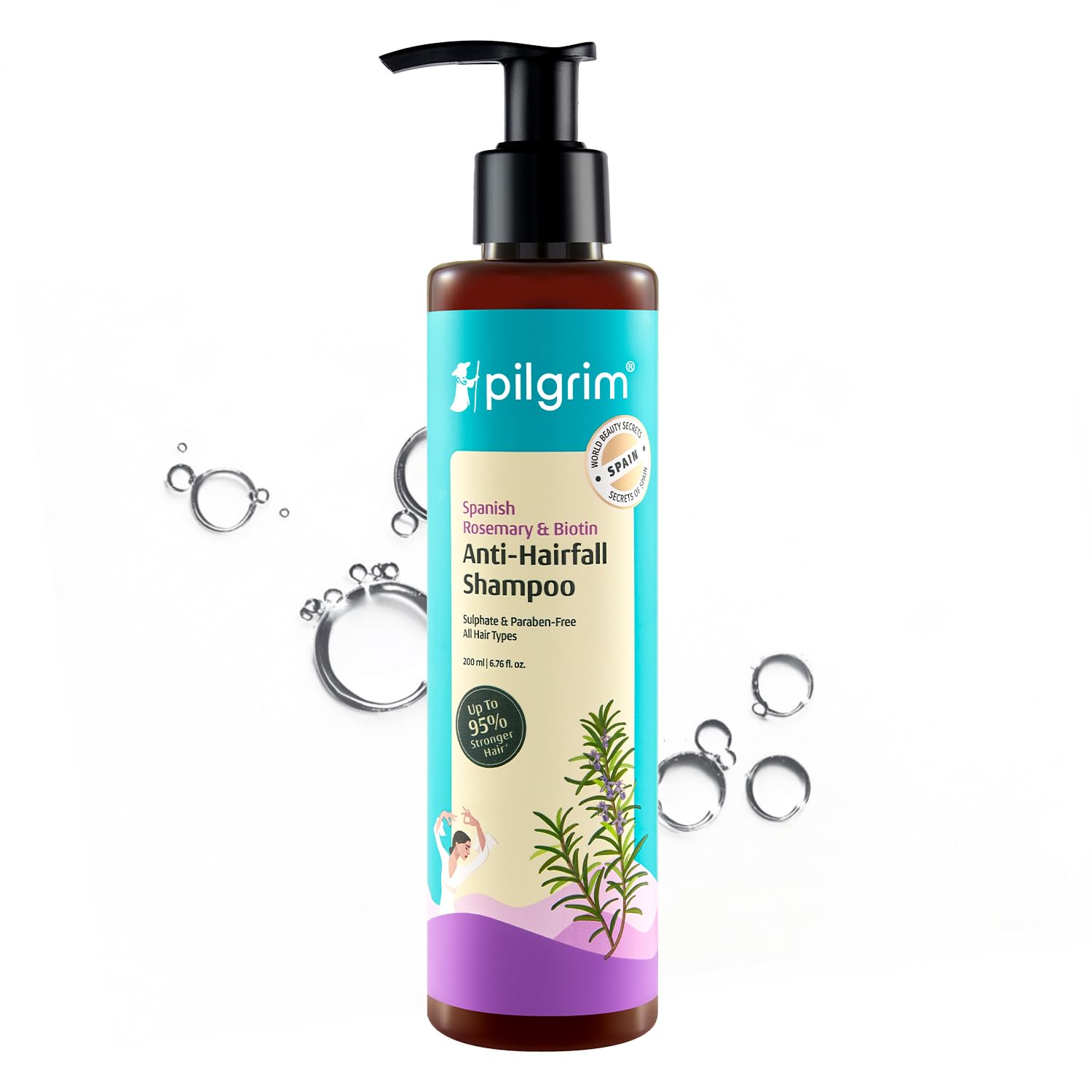 Pilgrim Spanish Rosemary Anti-Hairfall Shampoo (GTM) - Distacart
