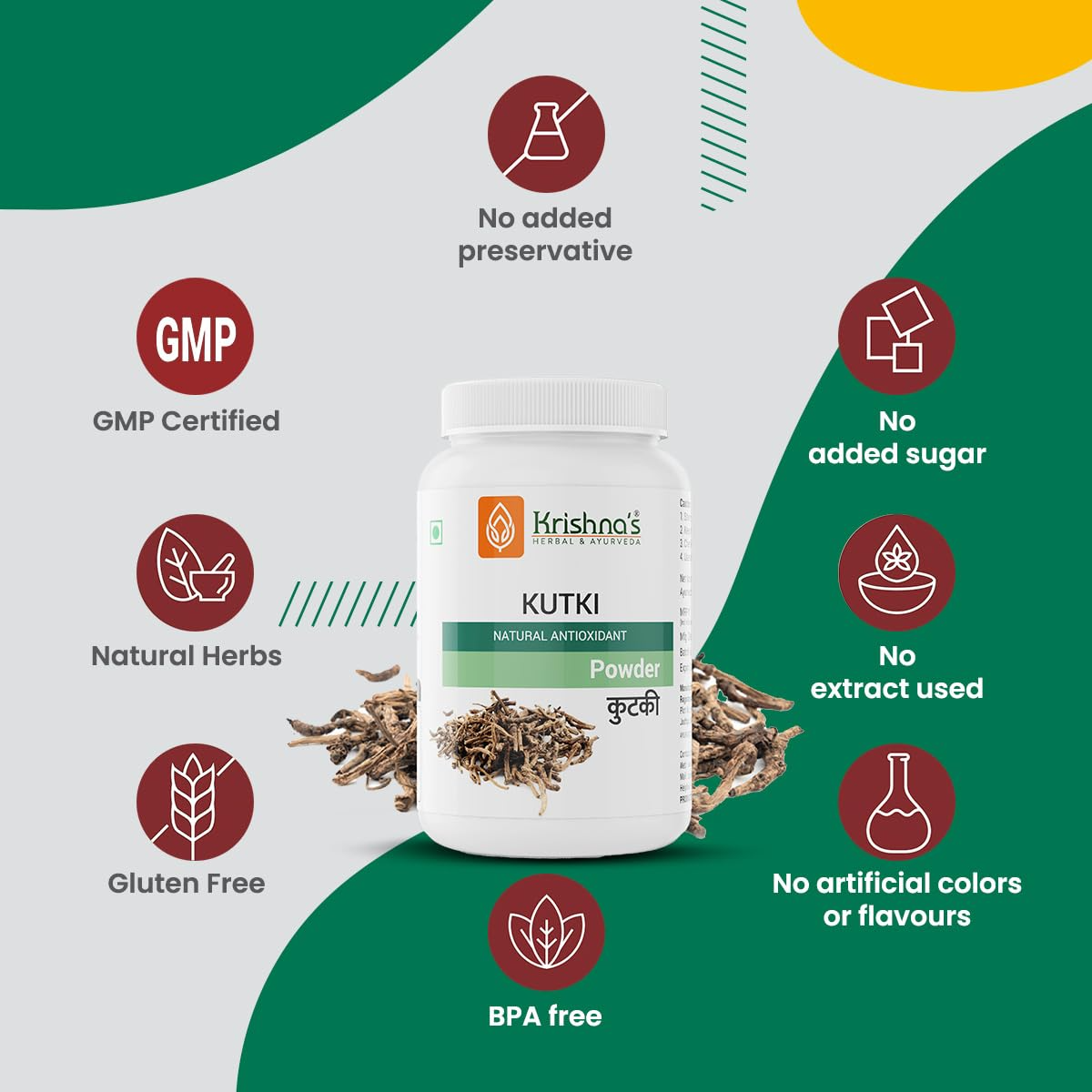 Krishna's Herbal & Ayurveda Kutki Powder - Distacart