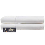 Thumbnail for Ambra Linens Ultra Soft Pillow Protectors 400TC Set of 2 Breathable Pillow Covers-White - Dista