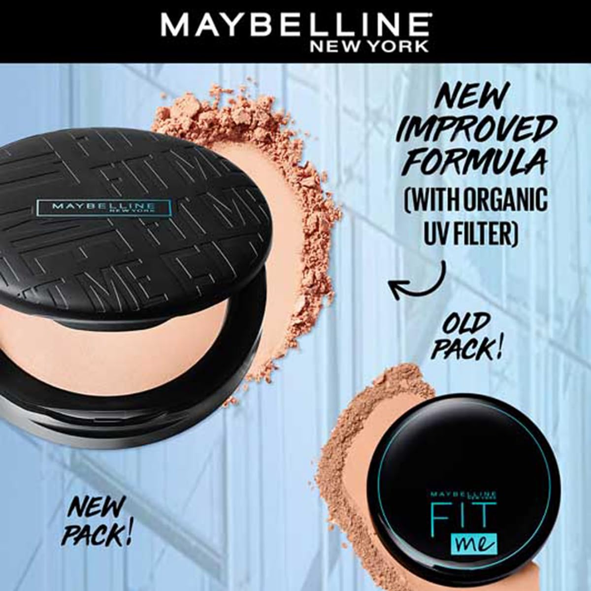 Maybelline New York Fit Me 12Hr Oil Control Compact, 128 Warm Nude