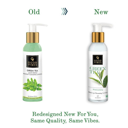 Good Vibes Moisturizing Makeup Cleansing Lotion - Green Tea - Distacart
