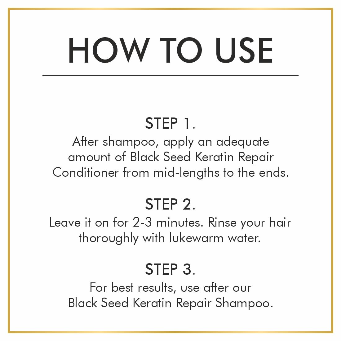 Nuerma Science Keratin Repair Black Seed Hair Conditioner to Deep Cleanse, Heat Repair & Hair Fall Control