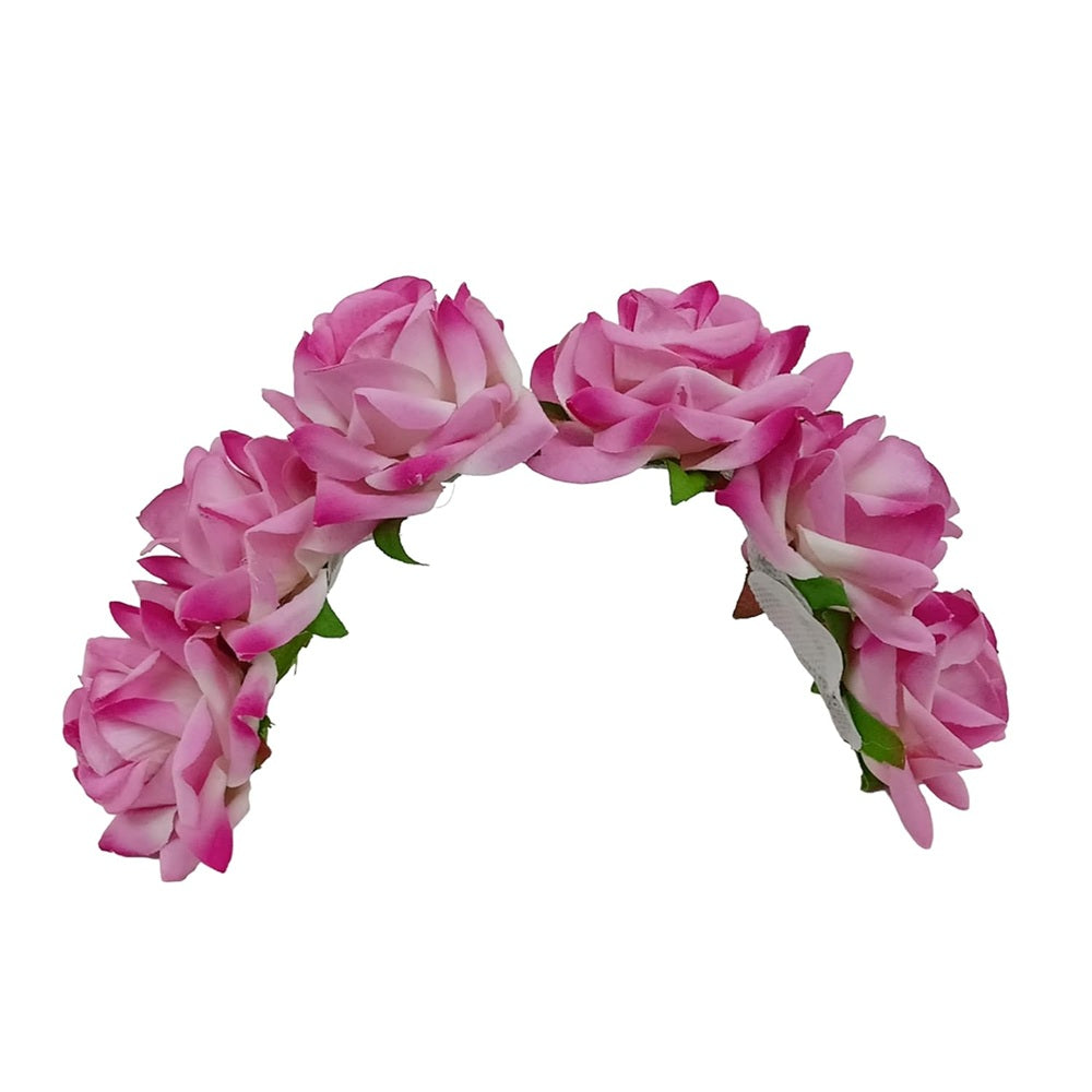 Baby Pink Velvet Rose Gajra - Distacart