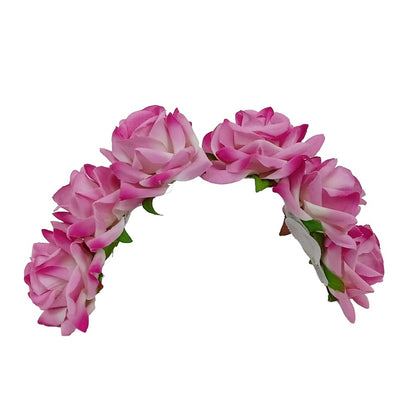 Baby Pink Velvet Rose Gajra - Distacart