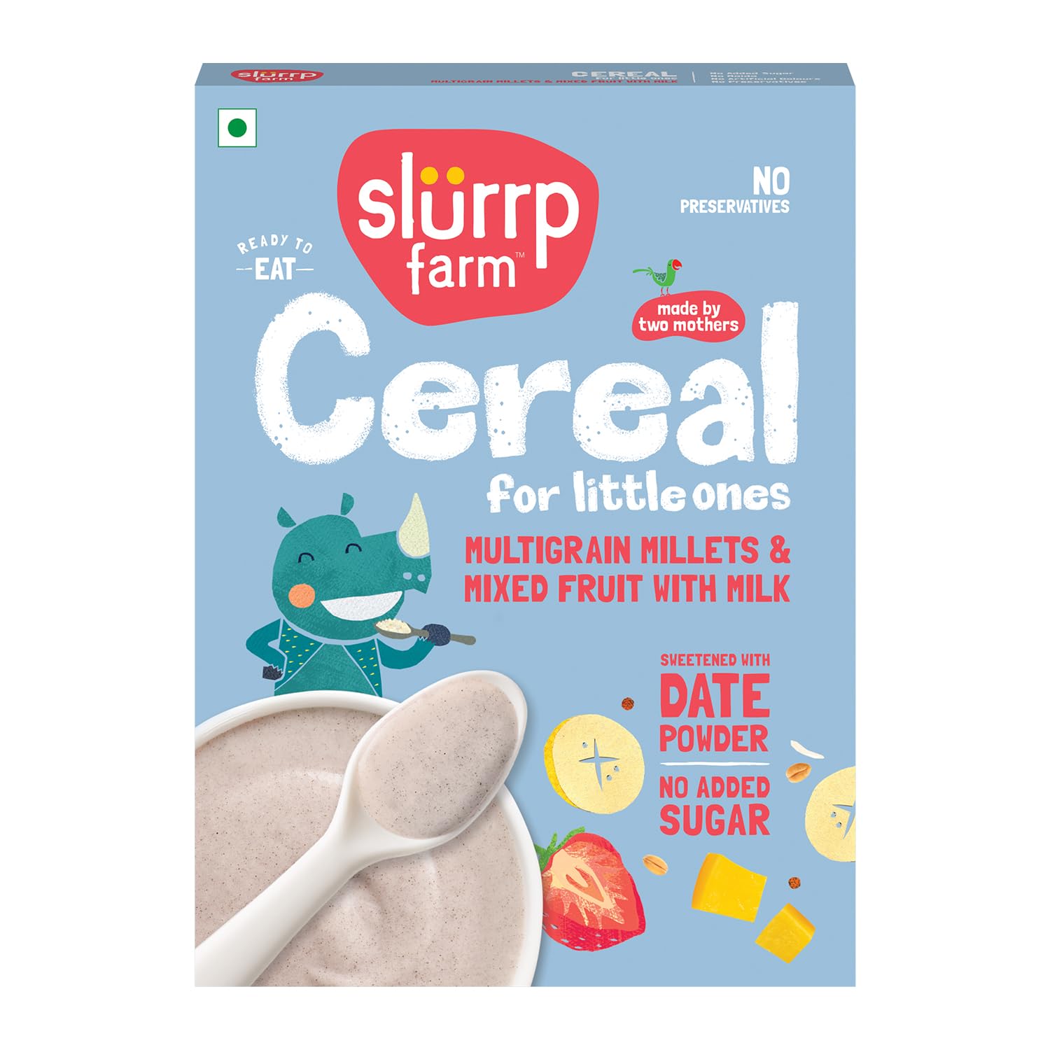 Slurrp Farm Multigrain Millets with Mixed Fruits Cereal For Kids - Distacart