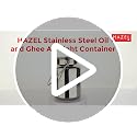 HAZEL Stainless Steel Oil and Ghee Air Tight Container-4 Litre - Dista