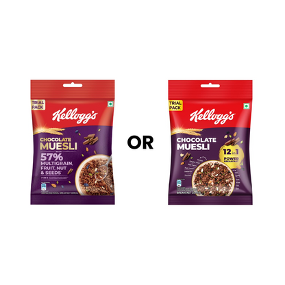 New Kellogg's Chocolate Muesli 57% Multigrain, Fruit, Nut & Seeds - Distacart