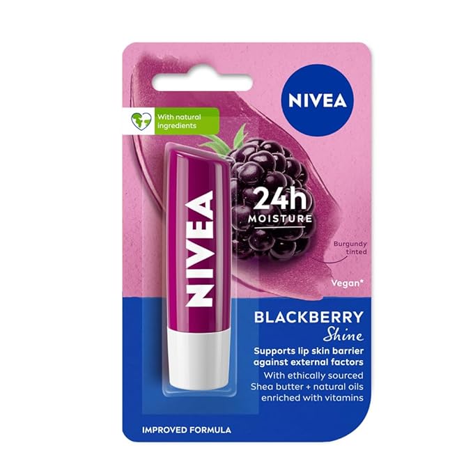 Nivea Lip Balm - Berry Shine - Distacart