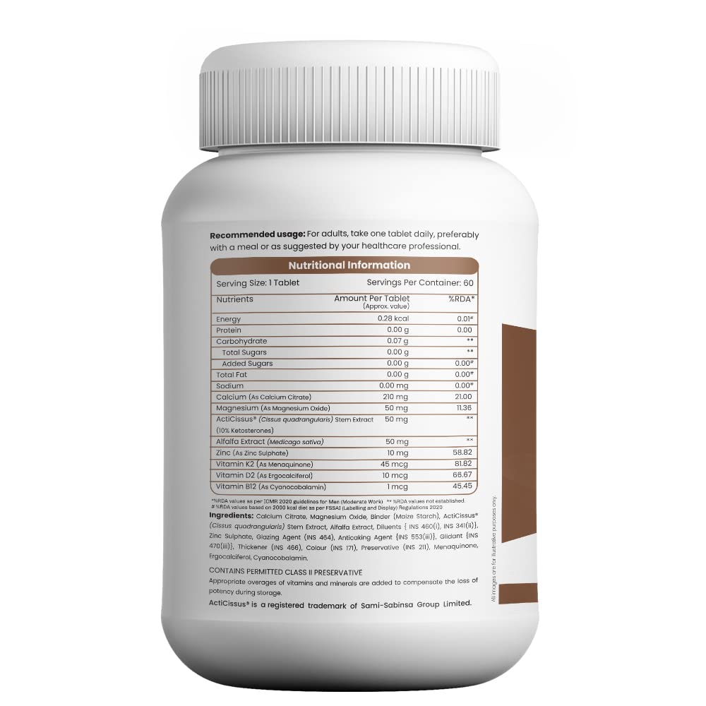 Onelife Bone Bliss Calcium Tablets - Distacart