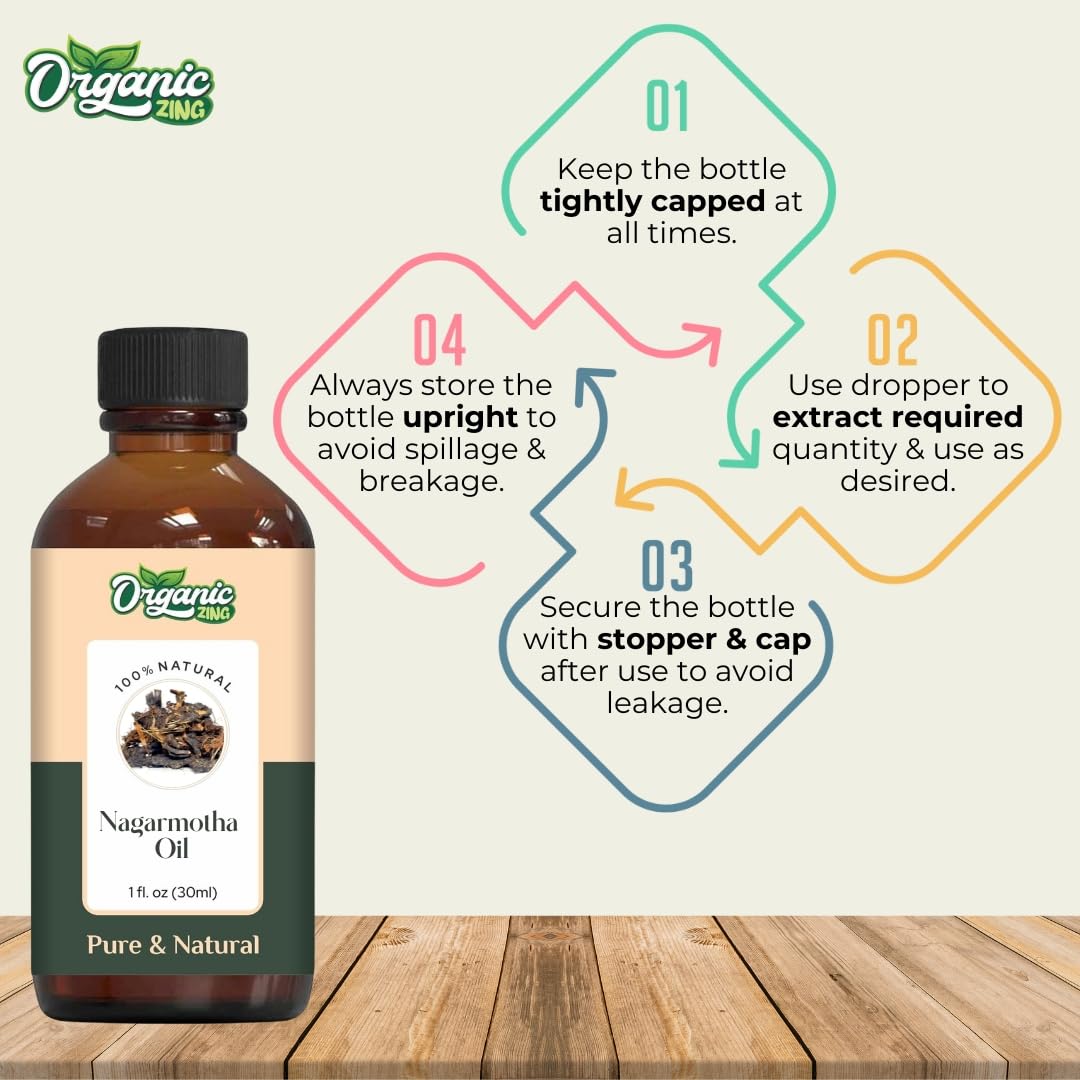 Organic Zing Nagarmotha (Cyperus Scariosus) Oil | Pure & Natural Essential Oil for Aroma, Diffuser, Skincare & Massage