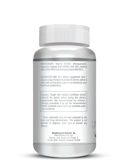 Vokin Biotech Vitamin K2 MK-7- Support Bone & Heart Health - 55mcg – (90 Capsules)