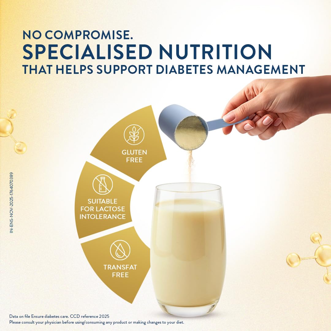 Ensure Diabetes Care Powder Vanilla Flavour - Sugar Free Health Drink