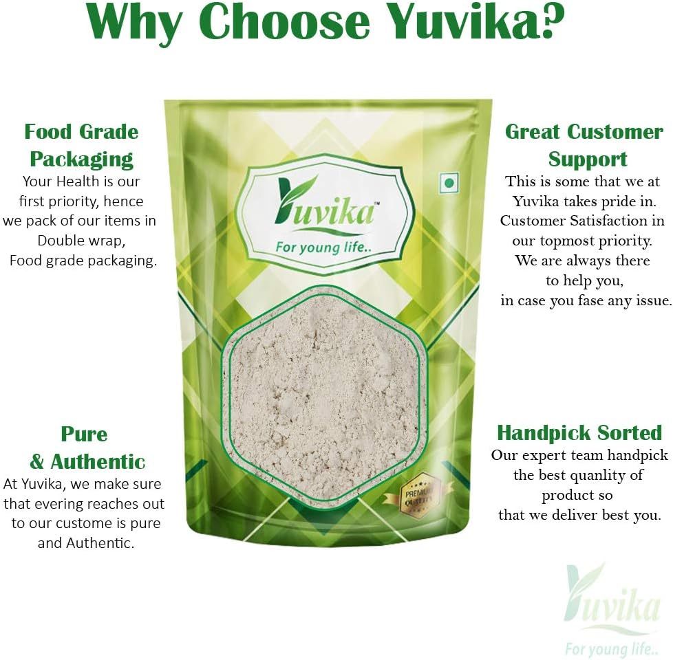 Yuvika Beej Kaunch Kala Powder (Without Peel) - Mucuna Pruriens - Black Kaunch Seeds Powder | Cowhage