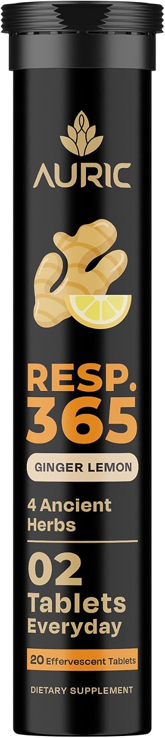 Auric Resp365 Tablets - Ginger Lemon - Dista