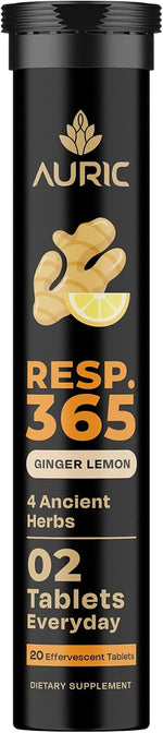 Thumbnail for Auric Resp365 Tablets - Ginger Lemon - Dista