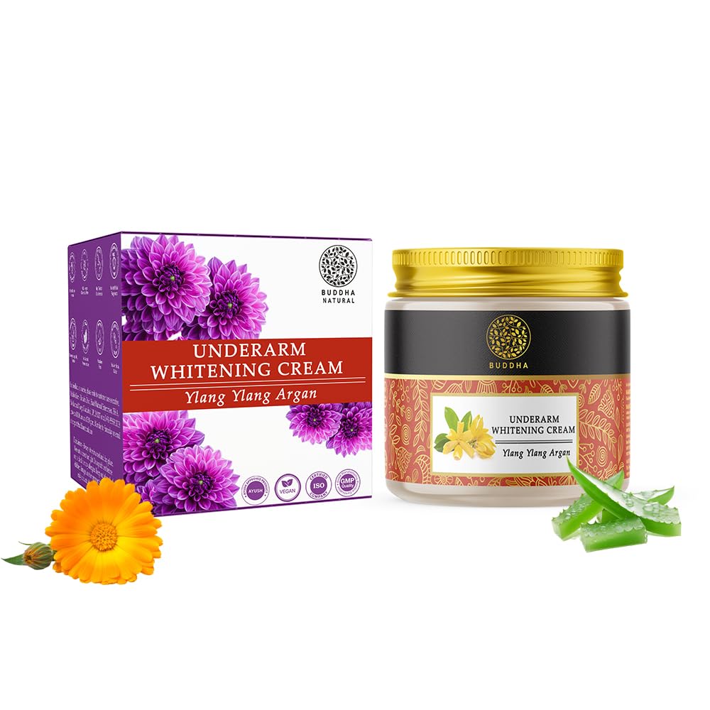 Buddha Natural Underarm whitening cream - Helps to Lighten Dark, Discolored Underarms - Distacart