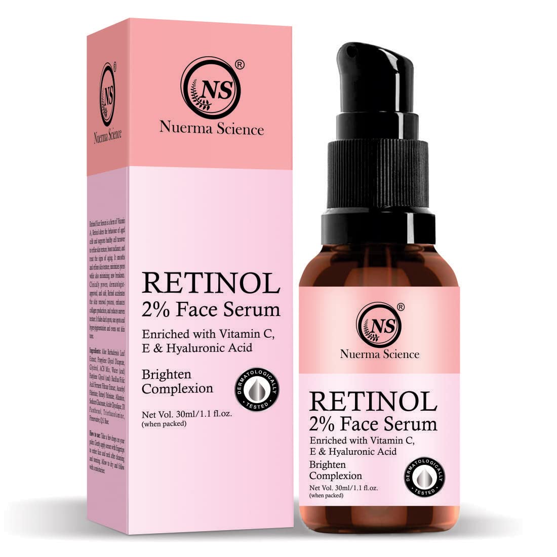 Nuerma Science 2% Retinol Face Serum | Refine, Renew, Restore - Distacart