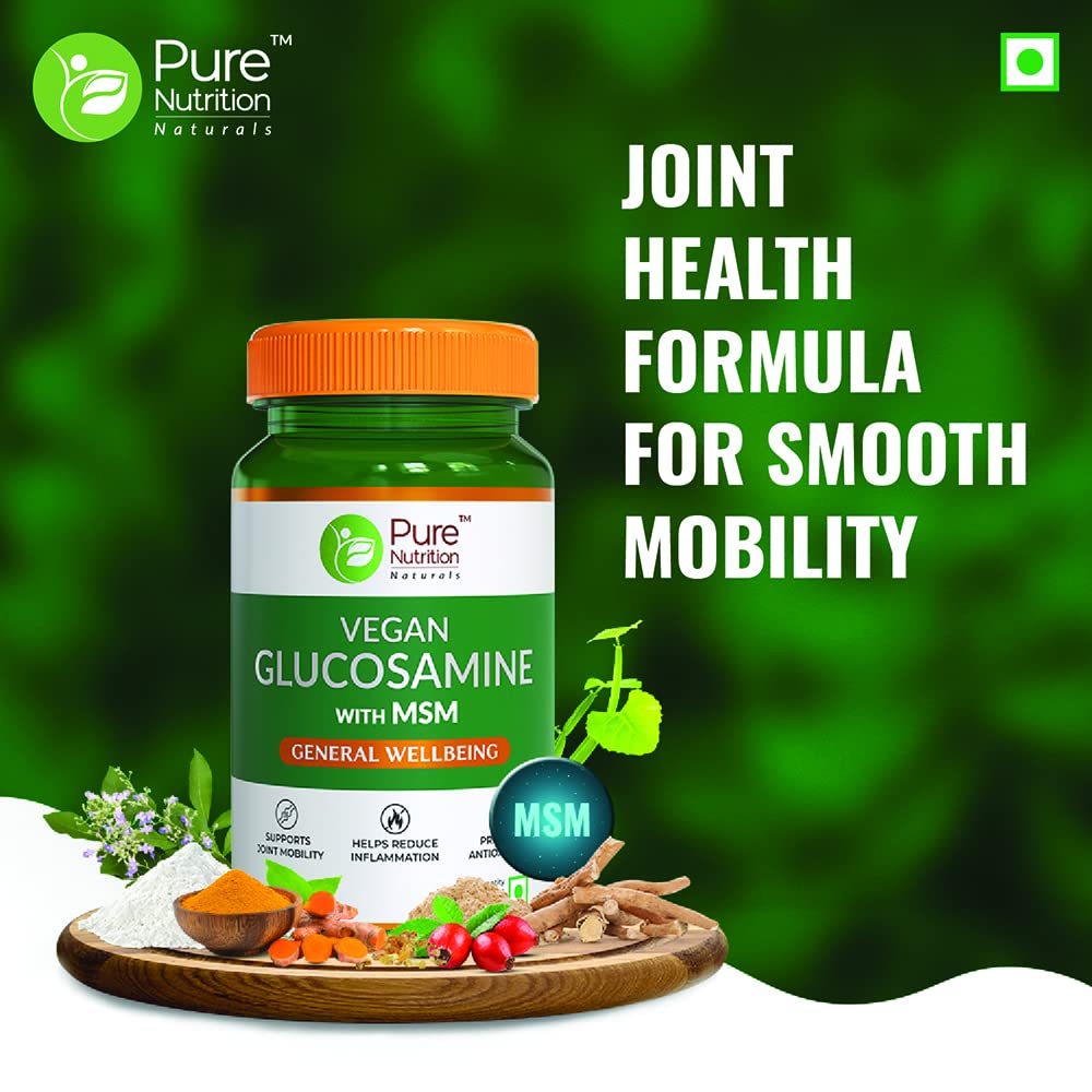 Pure Nutrition Vegan Glucosamine with MSM Veg Tablets - Distacart