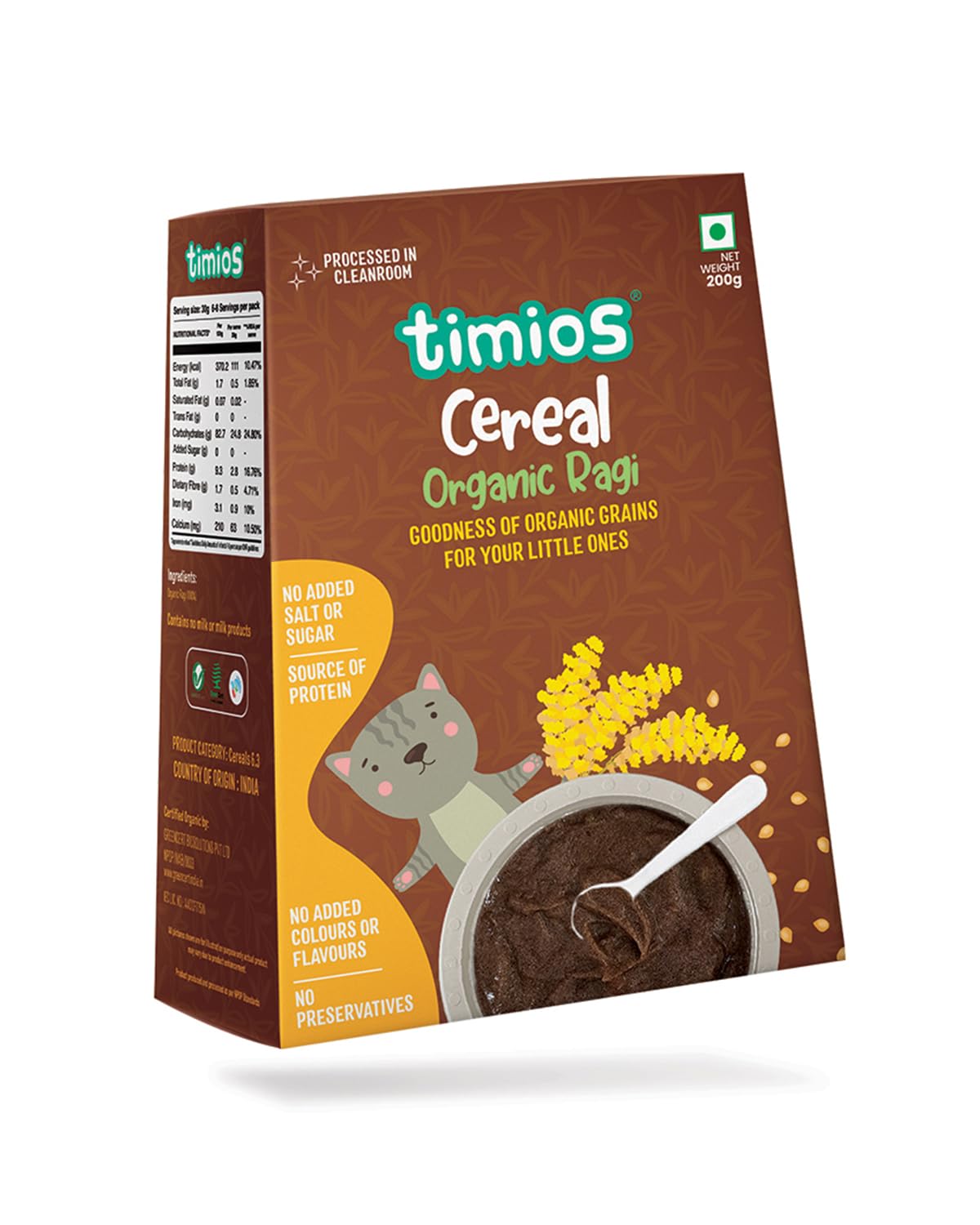Timios Organic Ragi Porridge - Distacart