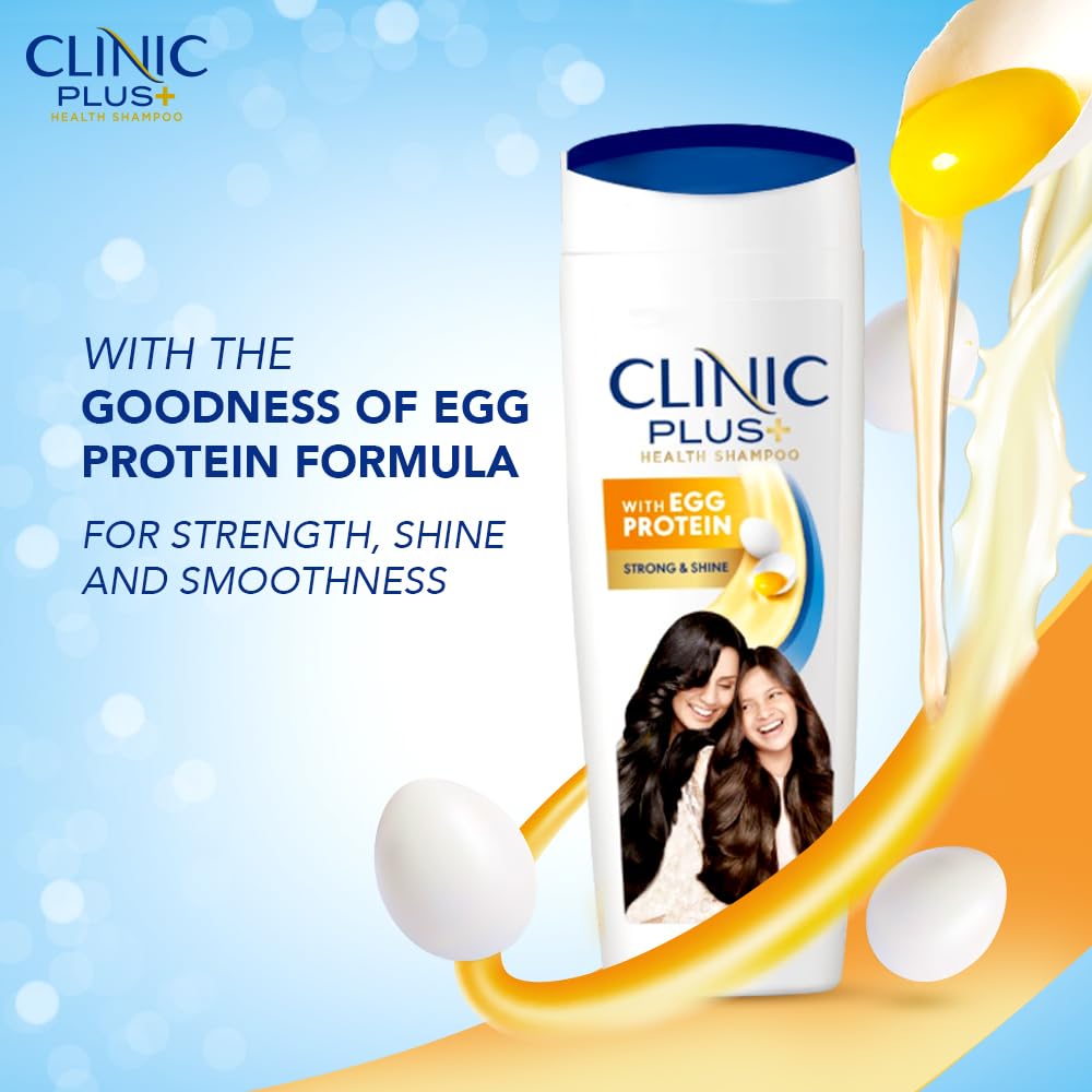 Clinic Plus Strength & Shine with Egg Protein Shampoo - Distacart