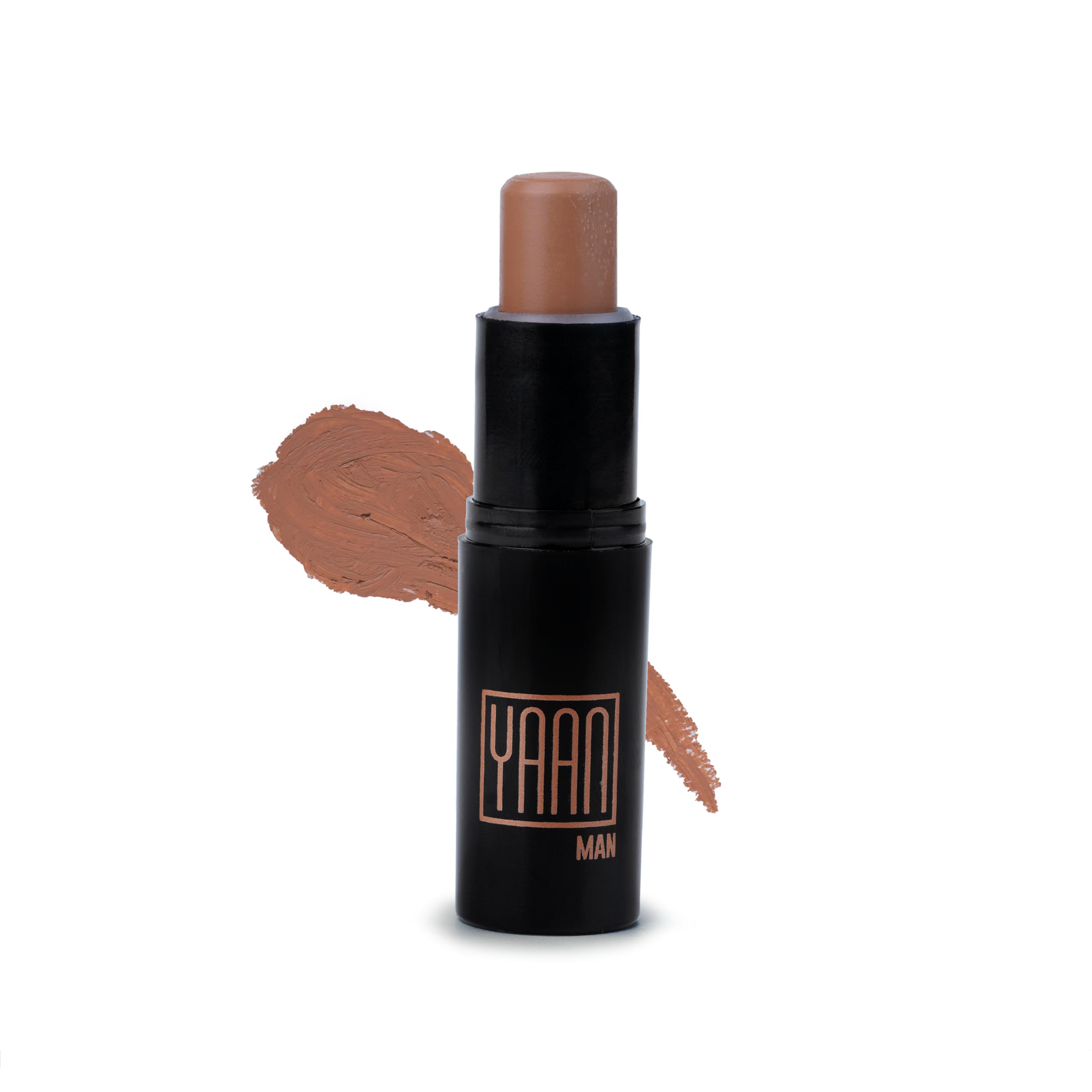 YAAN MAN Natural Concealer For Men for Normal Skin(Dark Shade), 4.4g|Erase Dark Circles, Scars, Pigmentation| Perfection Stick For Perfect Skin, Medium Coverage|With Shea Butter and Vitamin E