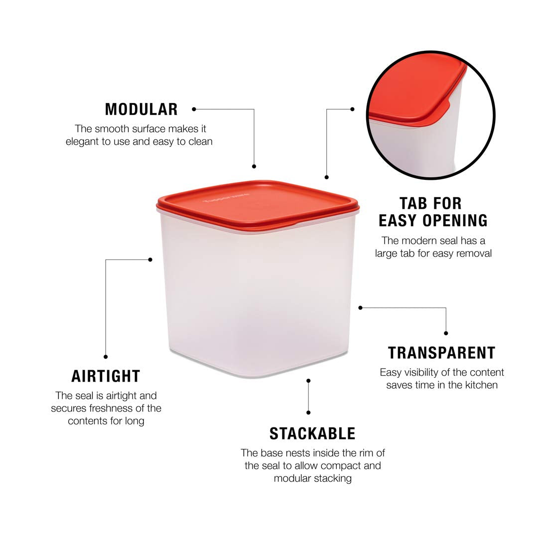 Tupperware Plastic Dry Storage Smart Storer #3 3.9l 1pc, Multicolor - Dista
