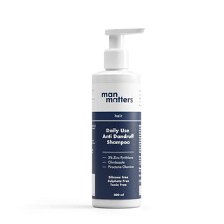 Man Matters Anti Dandruff Daily Use Shampoo, Reduces Dandruff, Flaking & Soothes Scalp Irritatio - Distacart