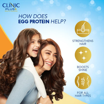 Clinic Plus Strength & Shine with Egg Protein Shampoo - Distacart