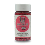 Thumbnail for ruby red sprinkles bottle for decoration bottle 100 g