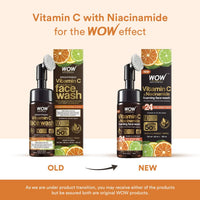 Thumbnail for Wow Skin Science Brightening Vitamin C Foaming Face Wash - (With Built-in Face Brush) - Distacart