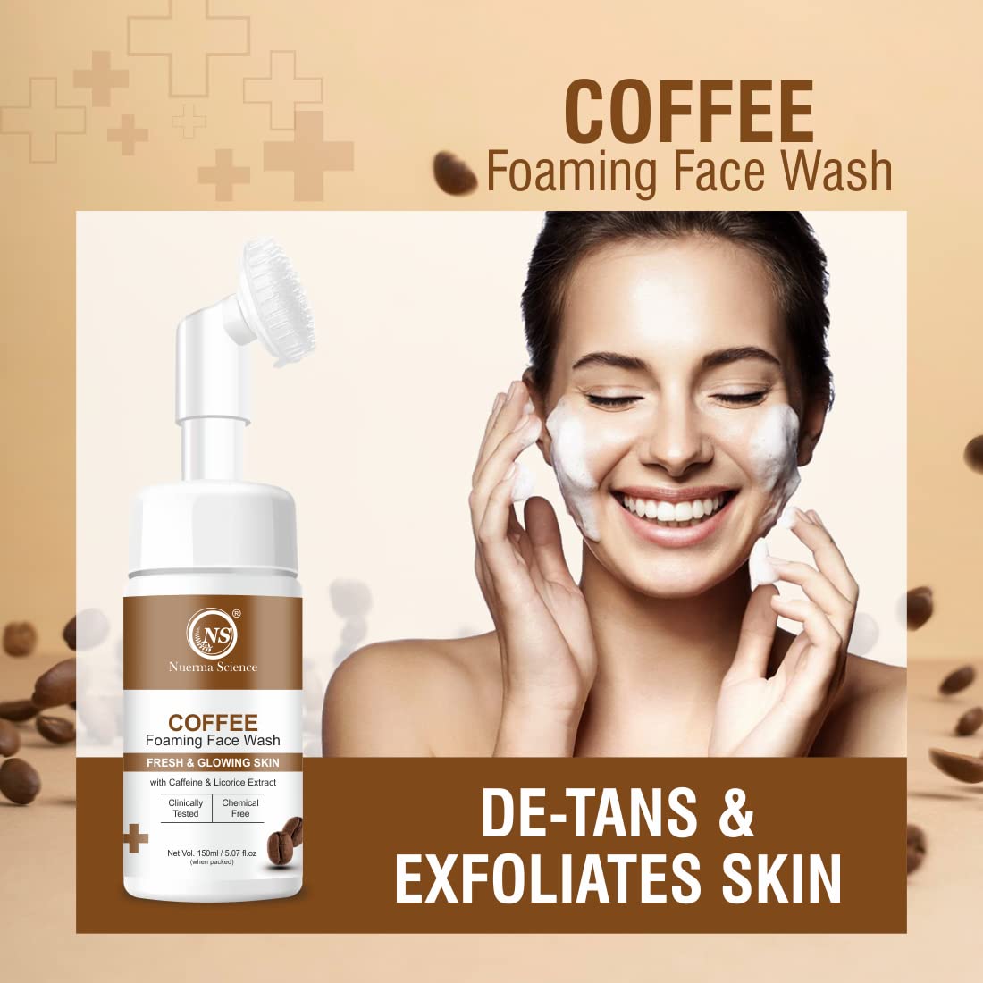 Nuerma Science Coffee Foaming Face Wash