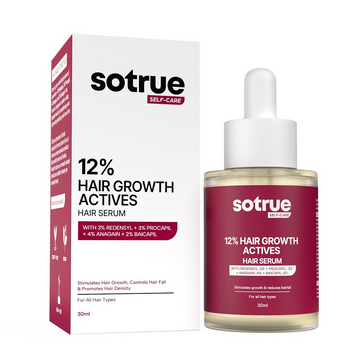 Sotrue Hair Growth Serum With Redensyl 3%, Procapil 3%, Anagain 4% and Baicapil 2% Hair Growth Actives - Distacart