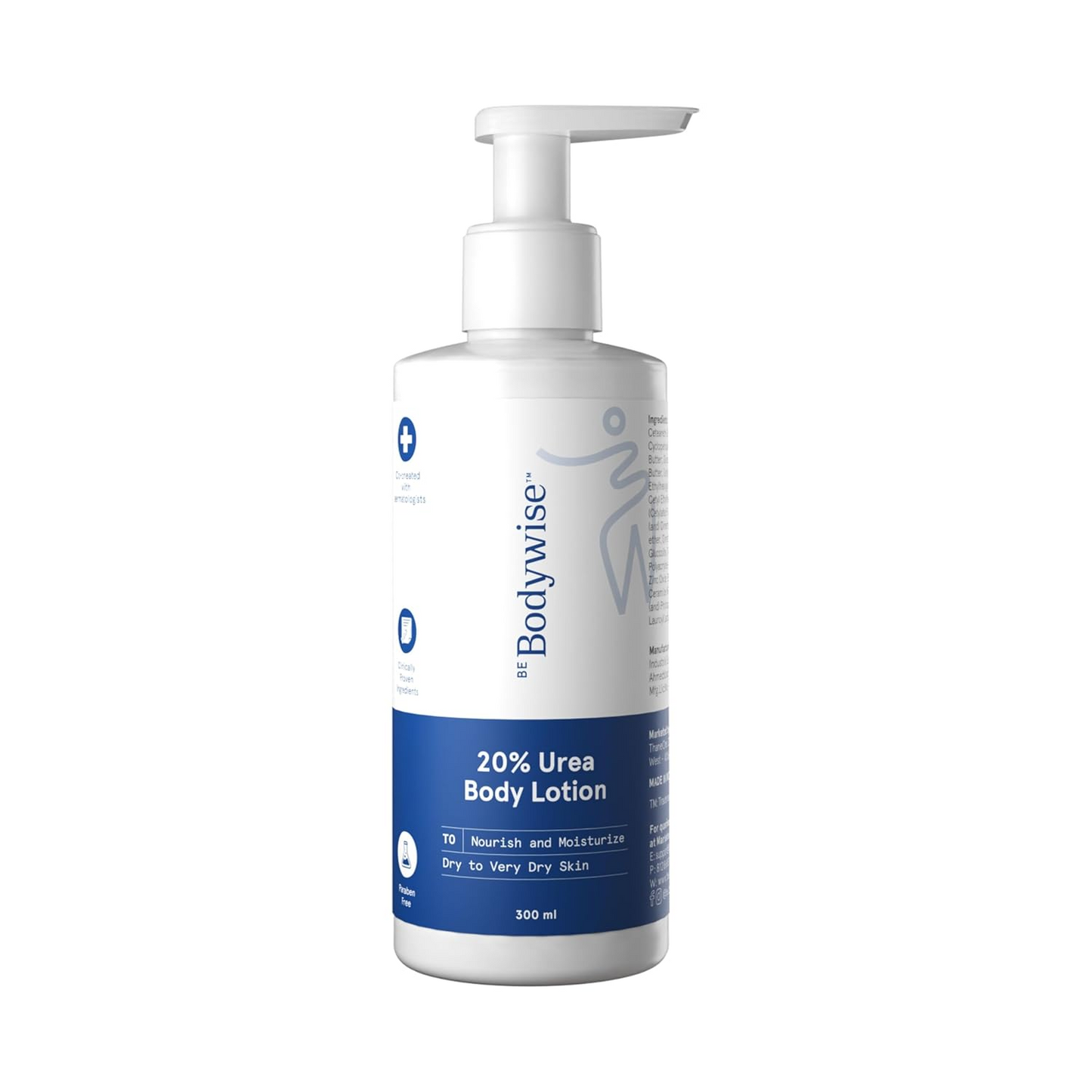BeBodywise 20% Urea Body Lotion - Advanced Formulation - Dista
