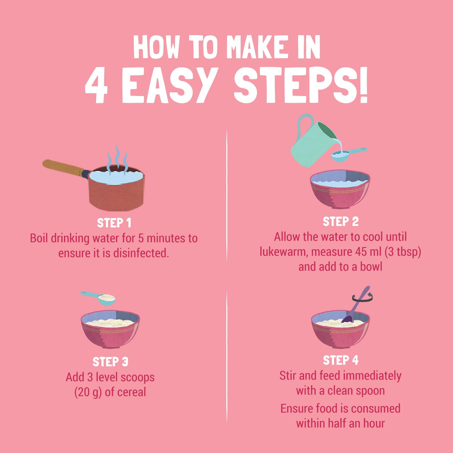Slurrp Farm Instant Cereal With Ragi, Rice & Strawberry with Milk - Distacart