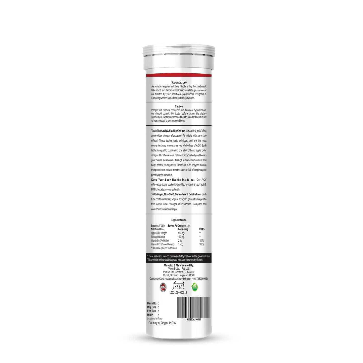Vokin Biotech World'S First Apple Cider Vinegar