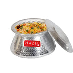 Thumbnail for HAZEL Aluminium Handi with Lid 3200 ml | Thick Hammered Biryani Pot - Dista
