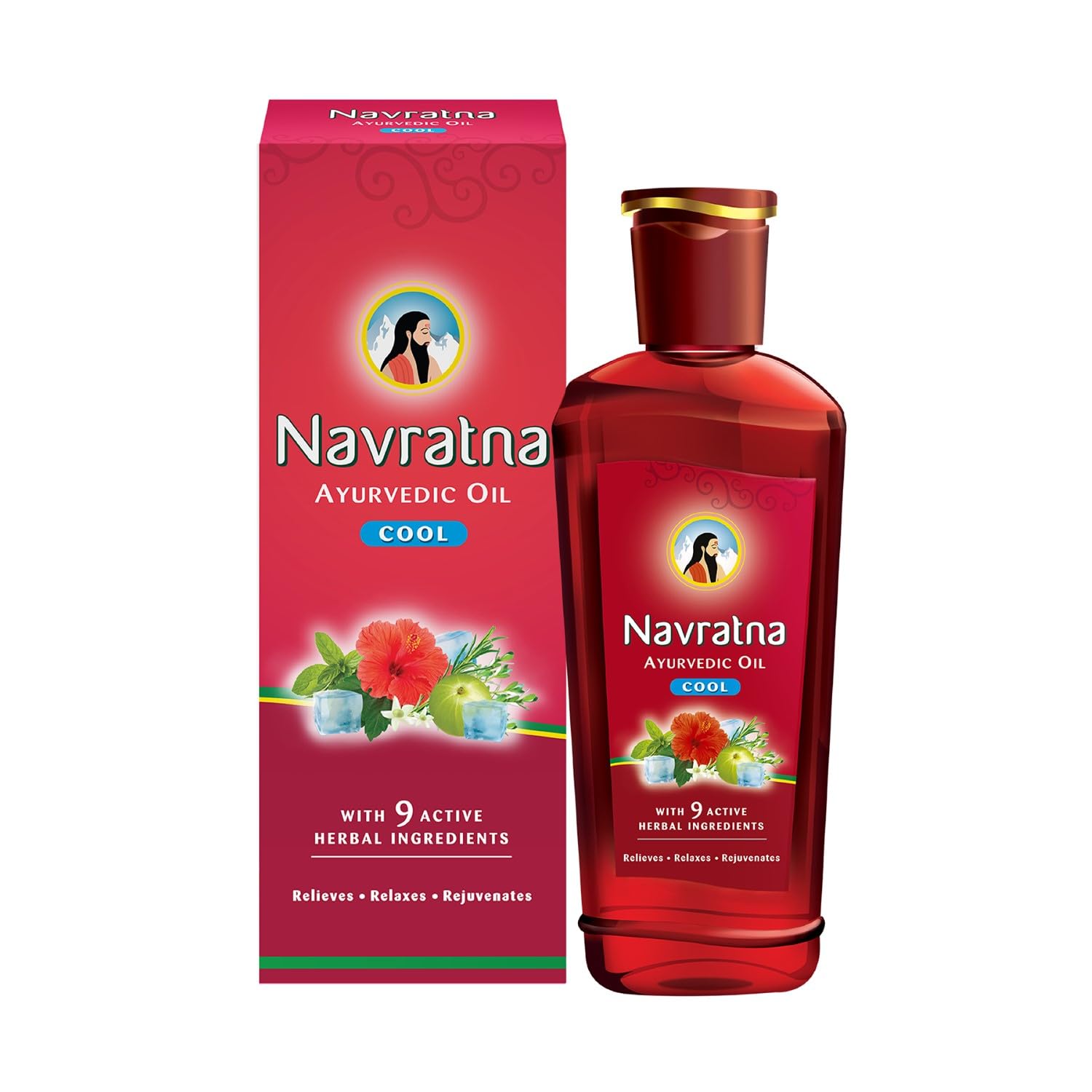 Navratna Ayurvedic Cool Hair Oil - Distacart