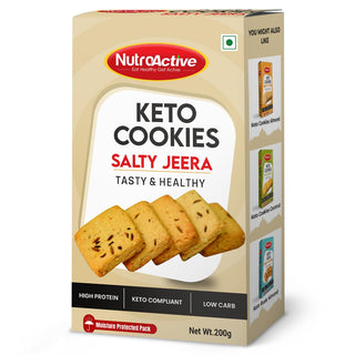 NutroActive Keto Jeera Cookies Salted - Distacart
