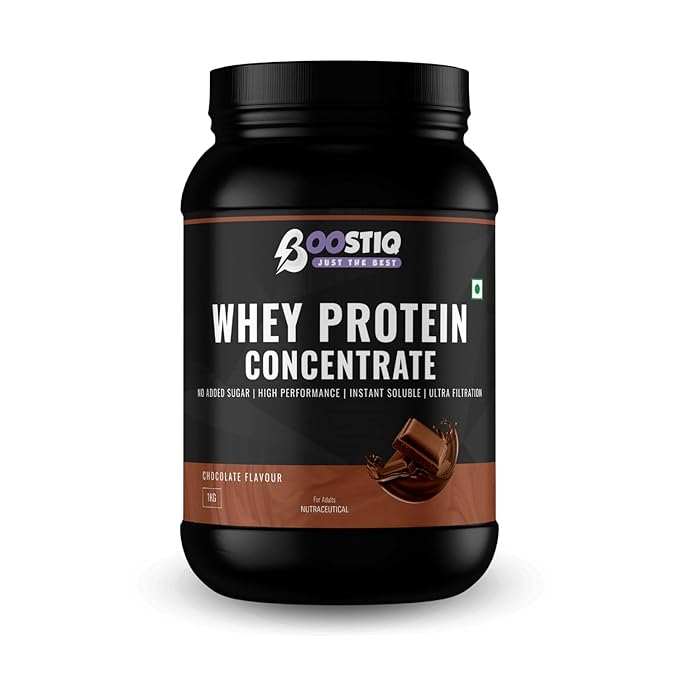 BOOSTIQ Whey Protein Concentrate Powder - Chocolate Flavour - Distacart