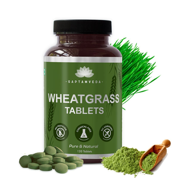 Saptamveda Organic Wheat Grass Tablets - Distacart