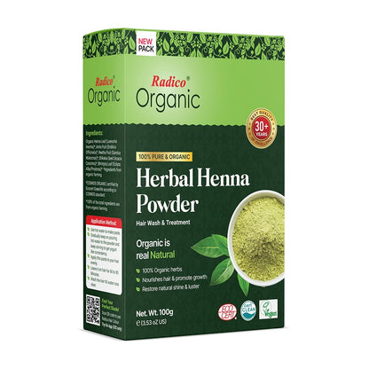 Radico Organic Herbal Henna Powder - Distacart