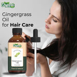 Thumbnail for Organic Zing Gingergrass (Cymbopogon martinii) Oil | Pure & Natural Essential Oil for Skincare, Hair Care, Aroma and Diffusers
