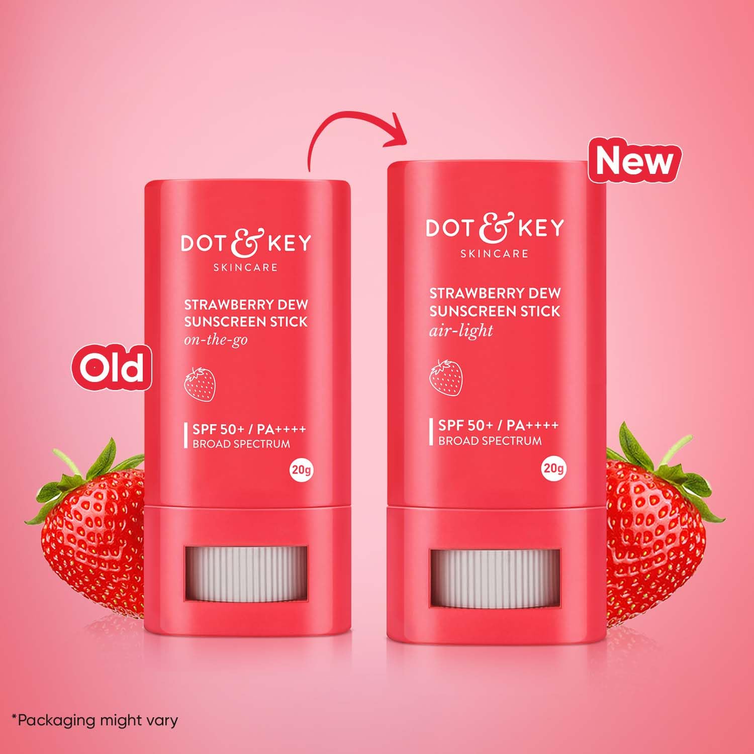 Dot & Key Strawberry Dew SPF 50 Sunscreen Stick - Distacart
