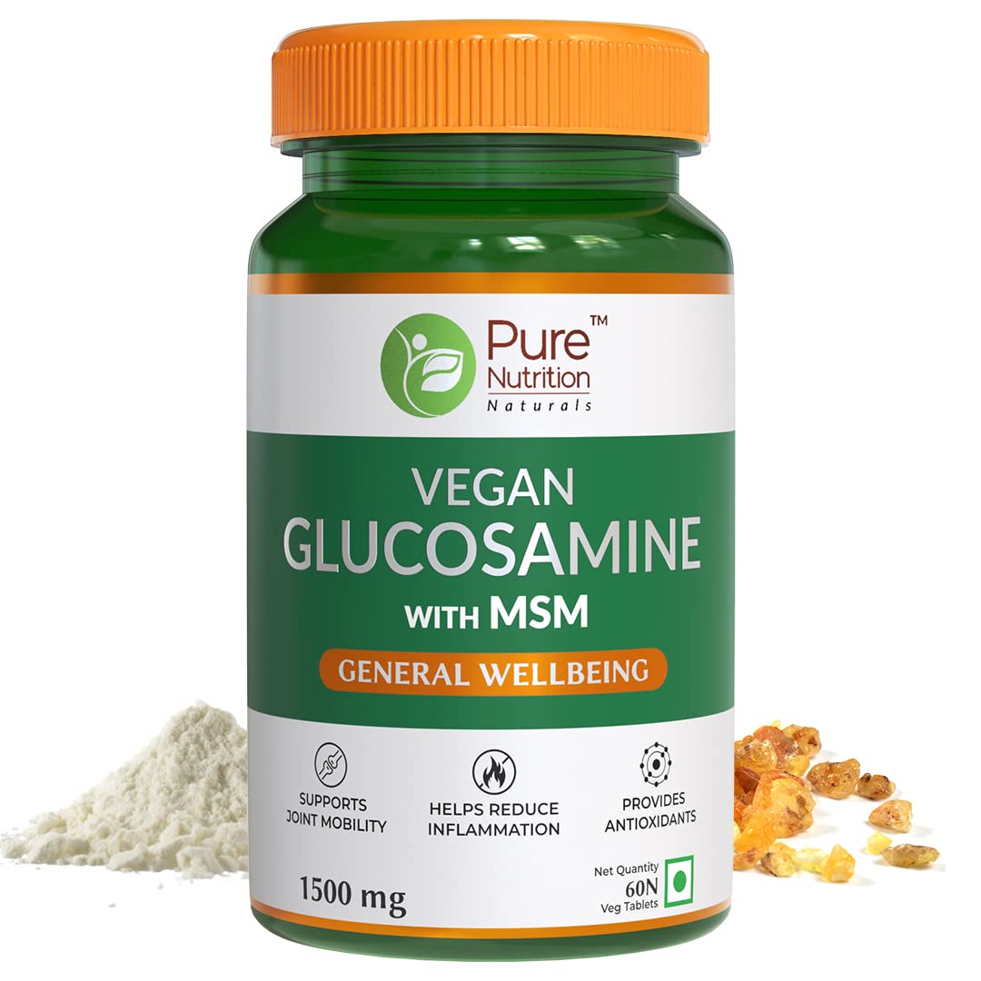Pure Nutrition Vegan Glucosamine with MSM Veg Tablets - Distacart