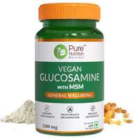 Thumbnail for Pure Nutrition Vegan Glucosamine with MSM Veg Tablets - Distacart