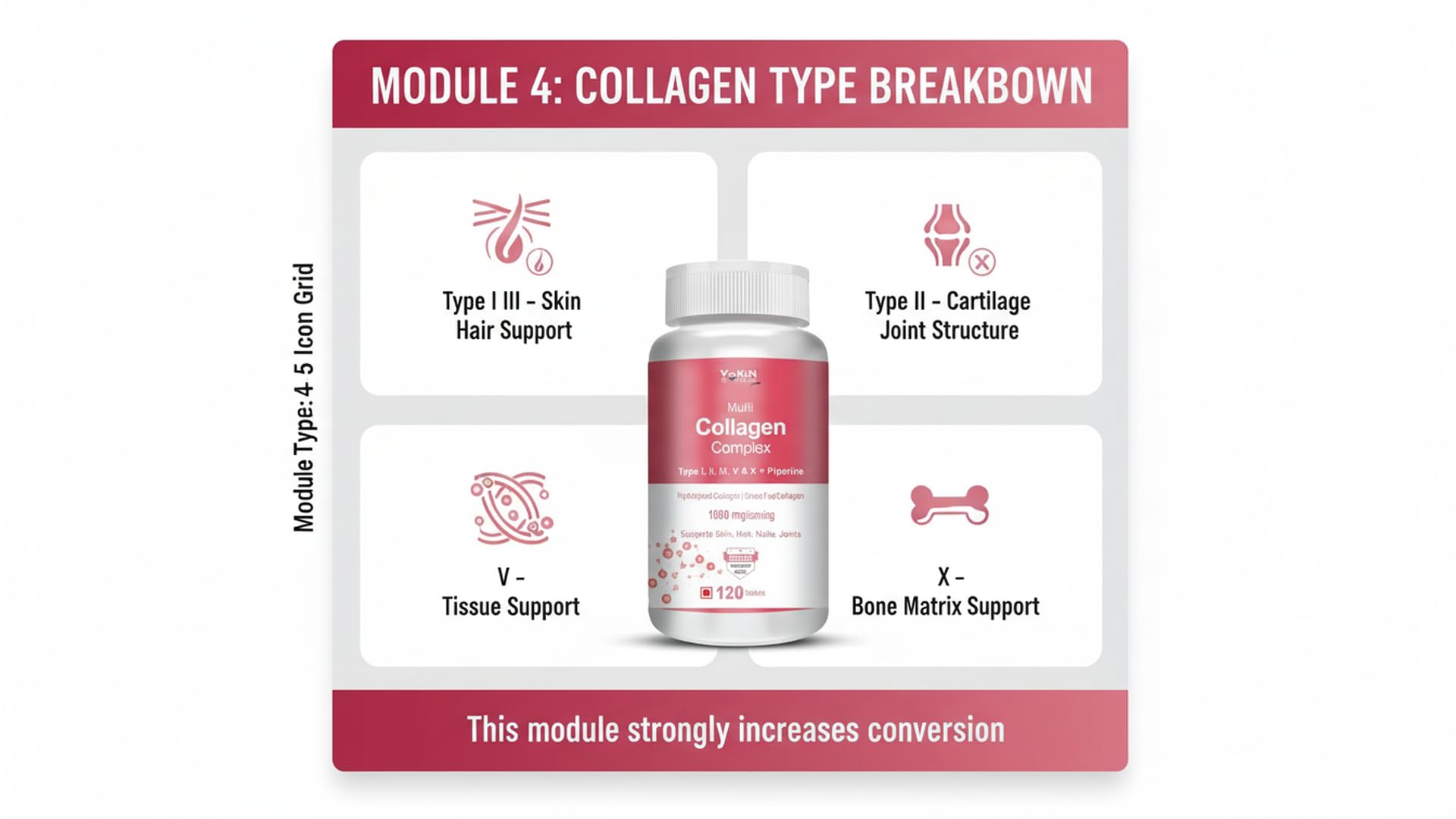 Vokin Biotech Collagen Supplements For Men & Women, Skin Nails, Bones, Joint Pain