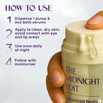 Thumbnail for Numour Beginner Friendly Retinol Serum | Irritation Free | 0.3% encapsulated Retinol+4 Peptides+5 Ceramides | For Fine Lines & Wrinkles | Dermat Tested, Safe for Sensitive Skin |Face serum for Men & Women | The Midnight Edit Dual Anti-Aging Serum