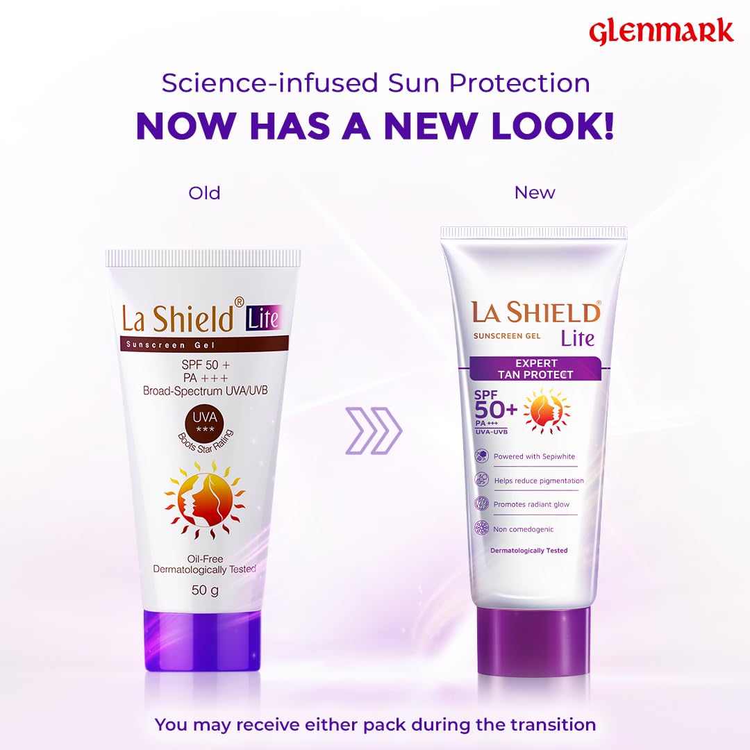 La Shield Lite SPF 50 PA+++ Mineral Sunscreen Gel - Distacart