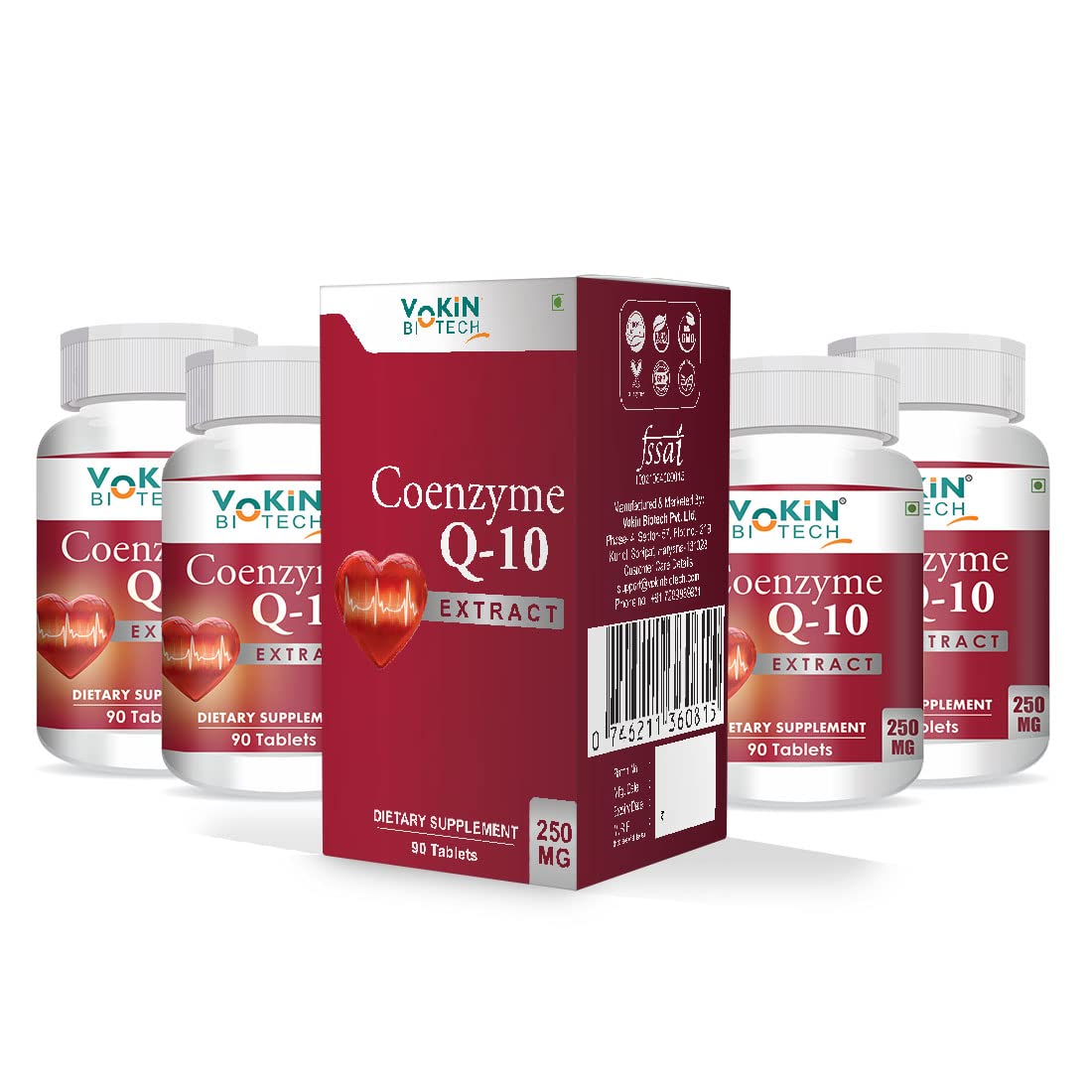 Vokin Biotech 100% Natural Coenzyme Q - Distacart